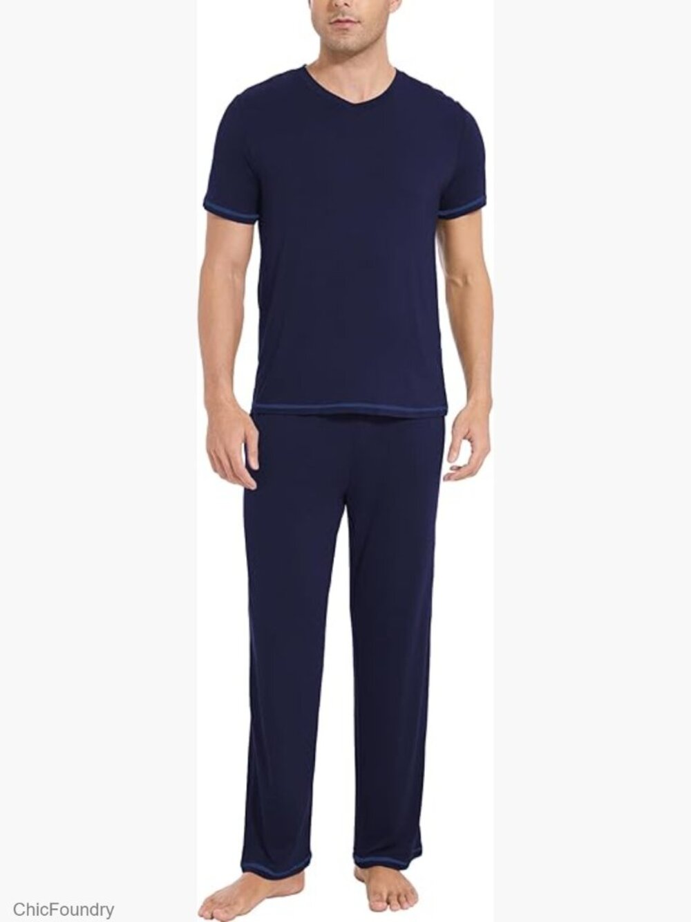 Viscose Bamboo Short Sleeve T-Shirt & Lounge Pants PJ Set